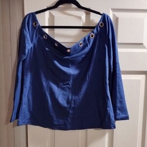 NWOT Venus Royal blue off shoulder top